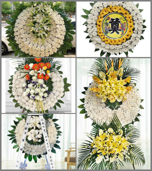 吉林白山市长白县十四道沟镇花圈速递